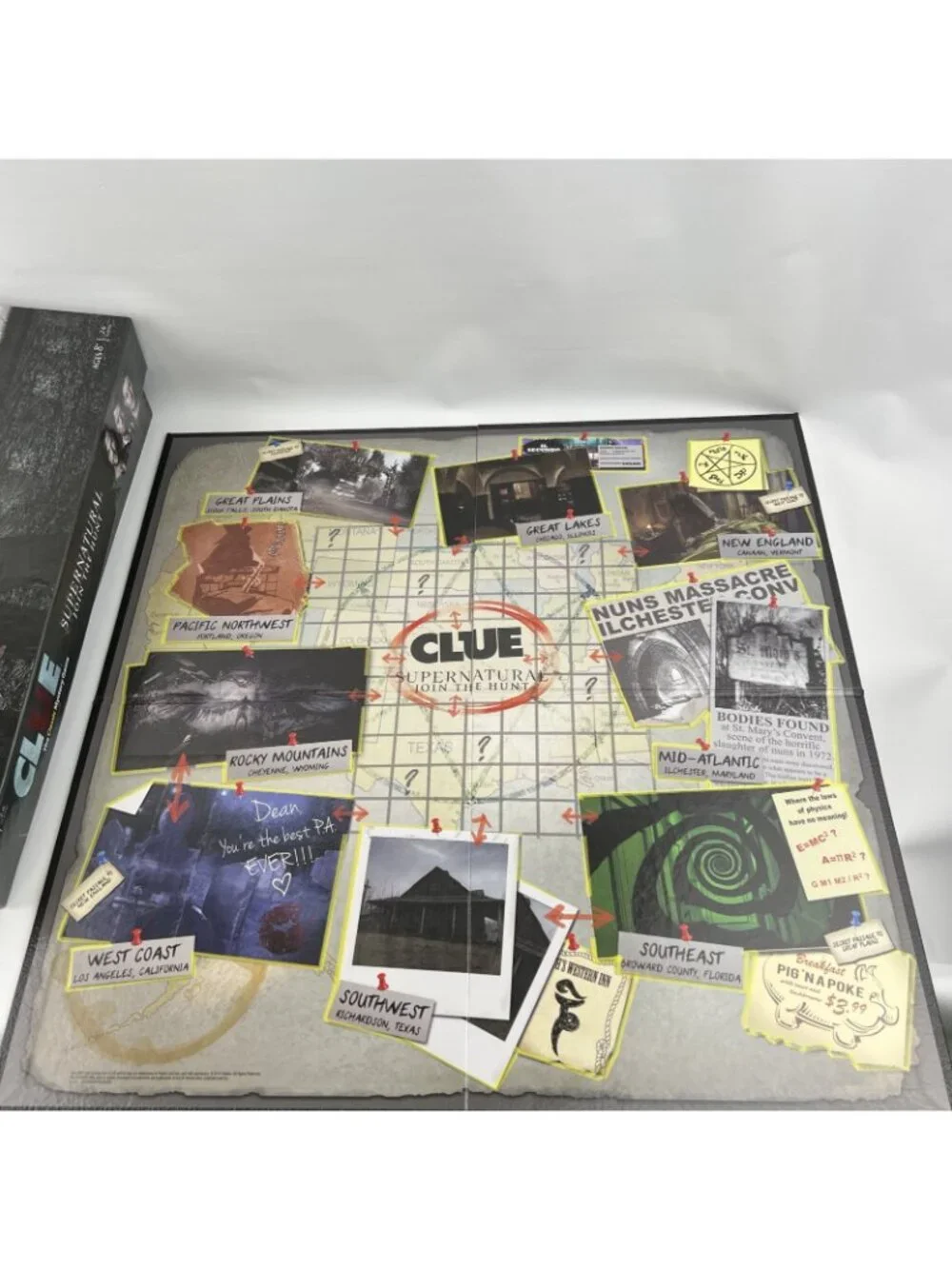 Clue Supernatural Join the Hunt Board Game Sam & Dean Rare 2014 100% Complete